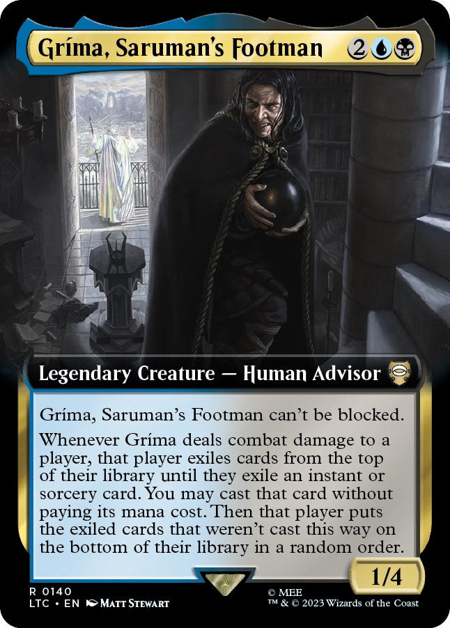 Grima, Saruman's Footman (Extended Art) [The Lord of the Rings: Tales of Middle-Earth Commander] | Clutch Gaming