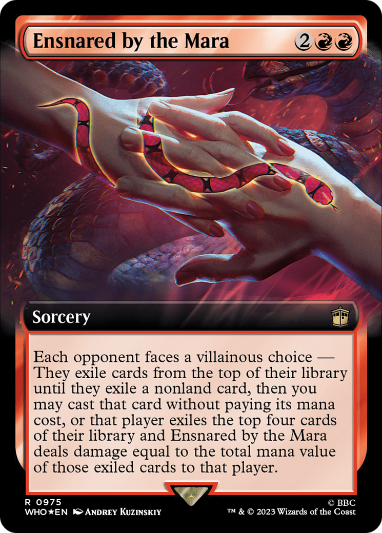 Ensnared by the Mara (Extended Art) (Surge Foil) [Doctor Who] | Clutch Gaming