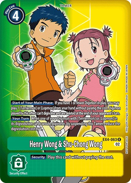 Henry Wong & Shu-Chong Wong [EX4-063] (Alternate Art) [Alternative Being Booster] | Clutch Gaming