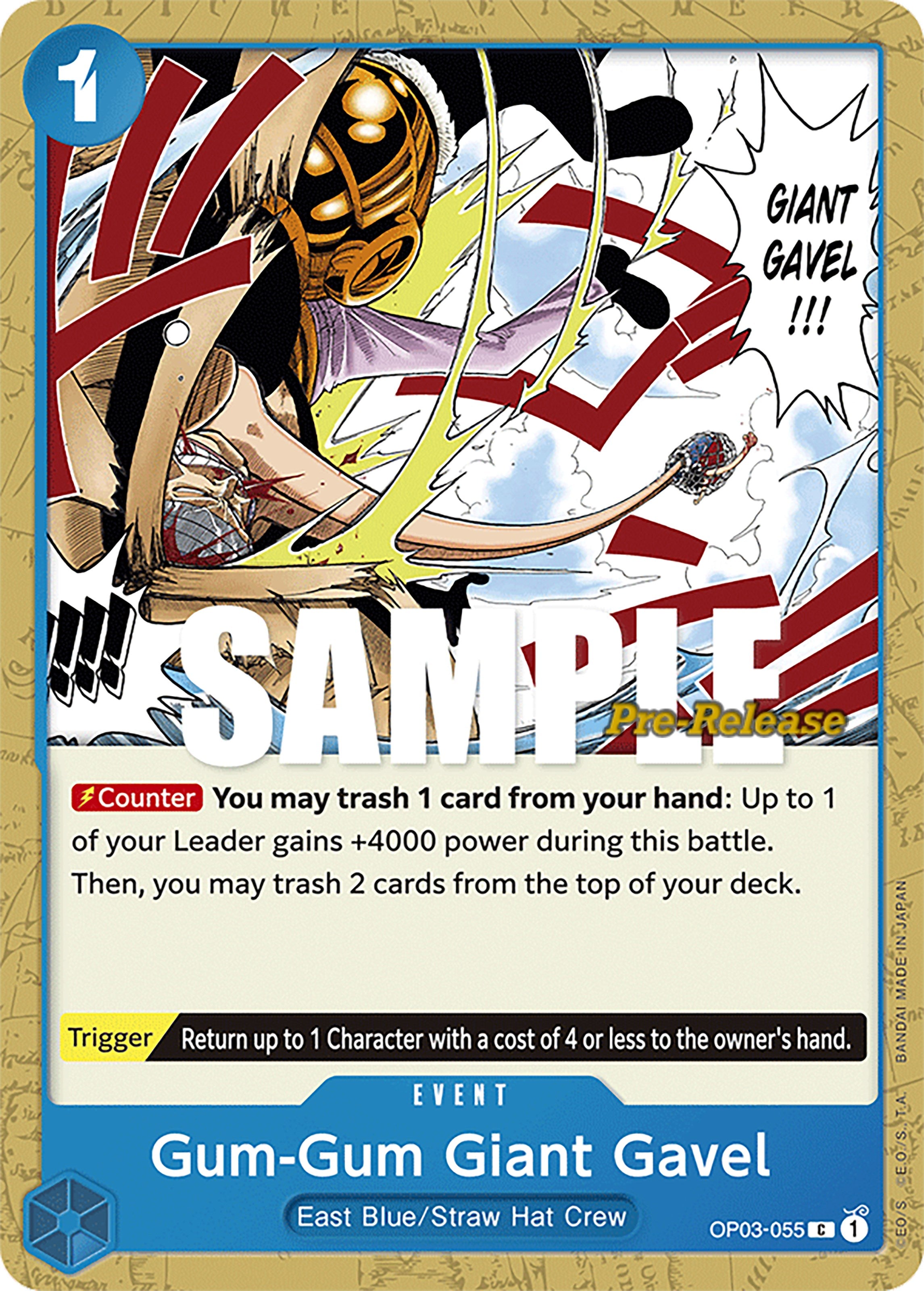 Gum-Gum Giant Gavel [Pillars of Strength Pre-Release Cards] | Clutch Gaming