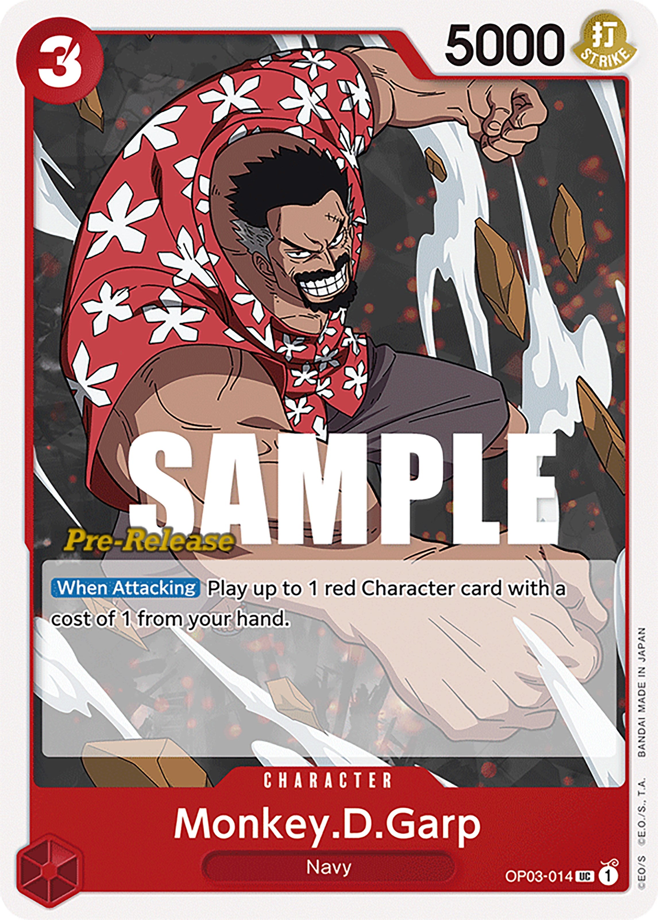 Monkey.D.Garp [Pillars of Strength Pre-Release Cards] | Clutch Gaming