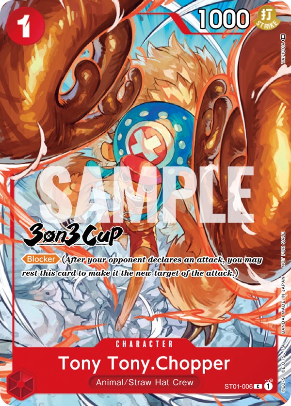 Tony Tony.Chopper (3-on-3 Cup) [Participant] [One Piece Promotion Cards] | Clutch Gaming