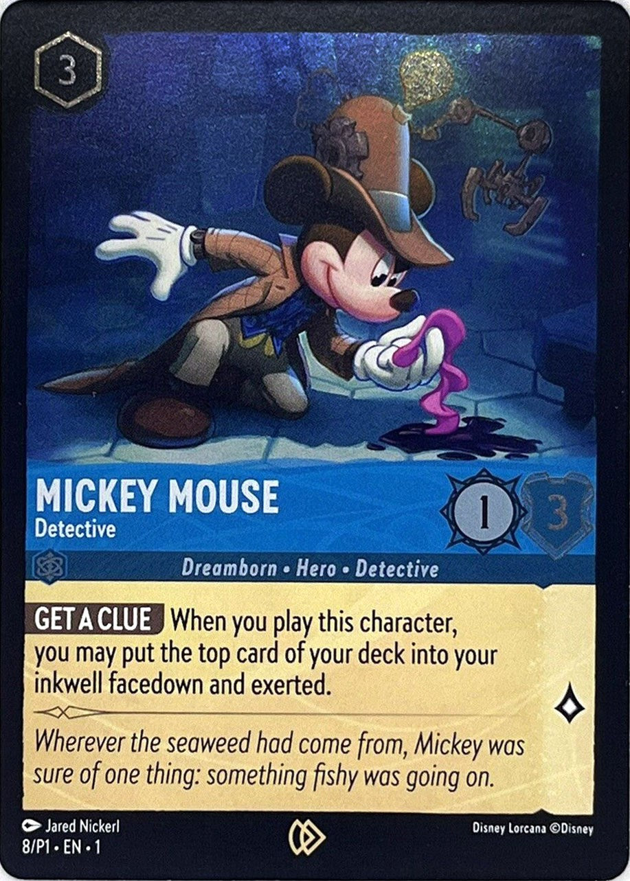 Mickey Mouse - Detective (8) [Promo Cards] | Clutch Gaming
