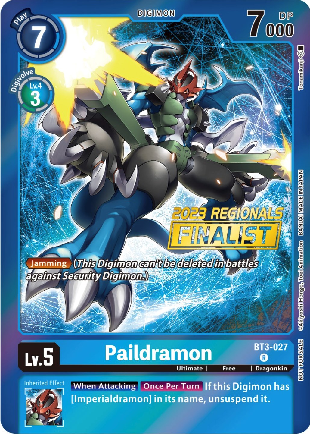 Paildramon [BT3-027] (2023 Regionals Finalist) [Release Special Booster Promos] | Clutch Gaming