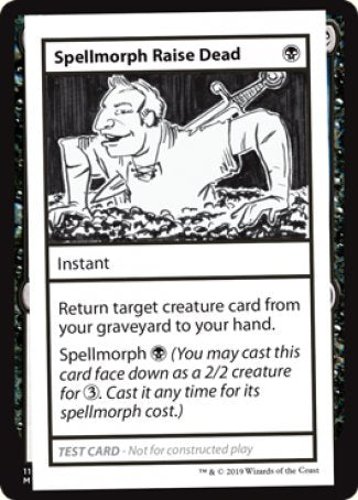 Spellmorph Raise Dead (2021 Edition) [Mystery Booster Playtest Cards] | Clutch Gaming