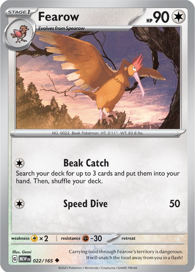 Fearow (022/165) [Scarlet & Violet: 151] | Clutch Gaming