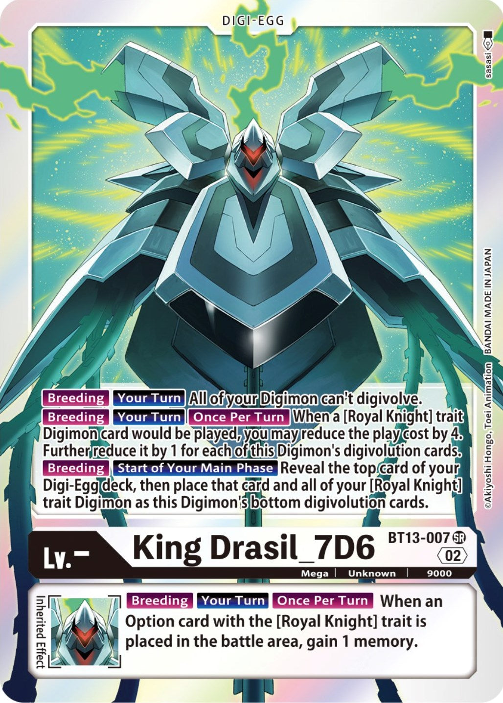 King Drasil_7D6 [BT13-007] [Versus Royal Knights Booster] | Clutch Gaming