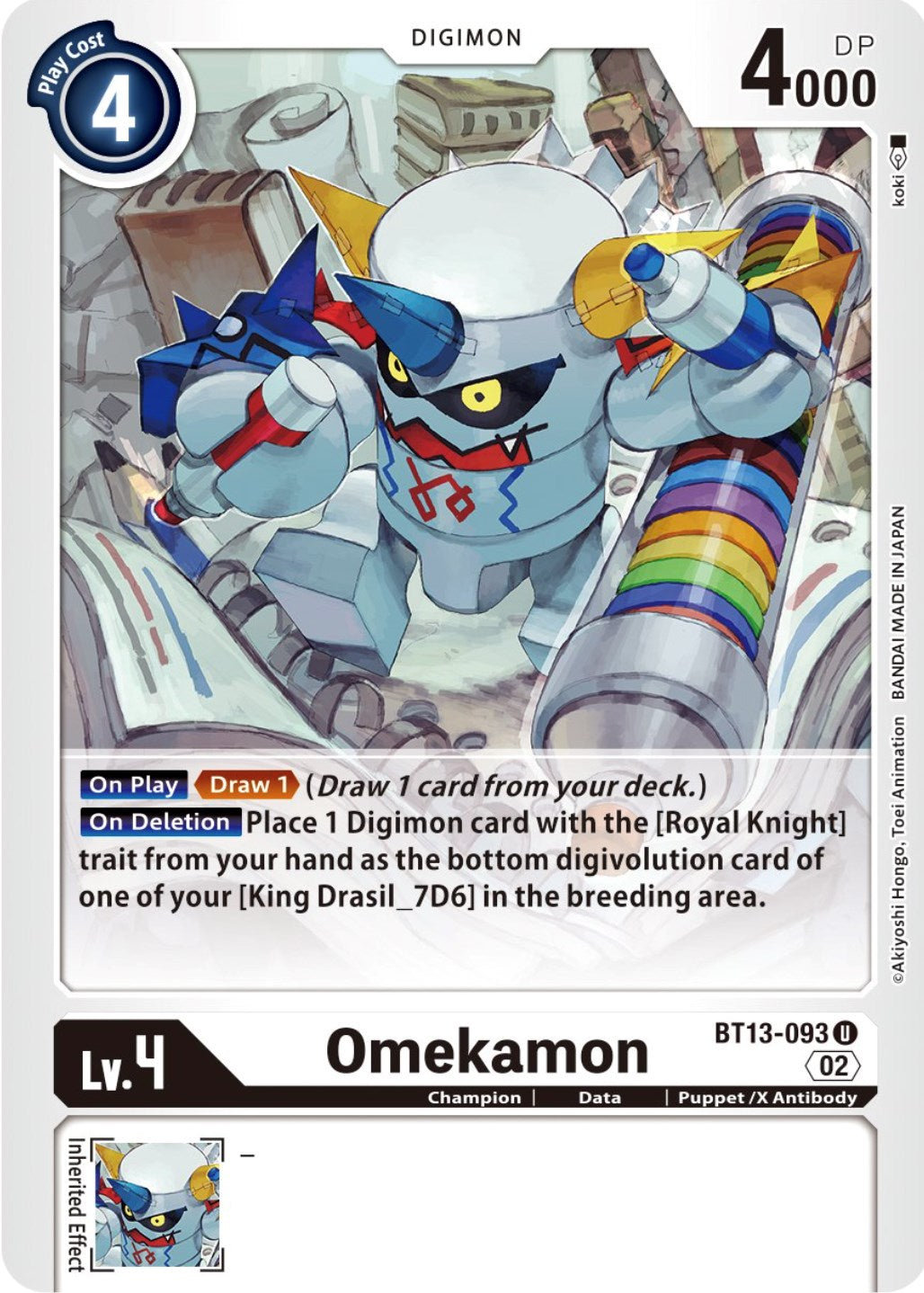 Omekamon [BT13-093] [Versus Royal Knights Booster] | Clutch Gaming