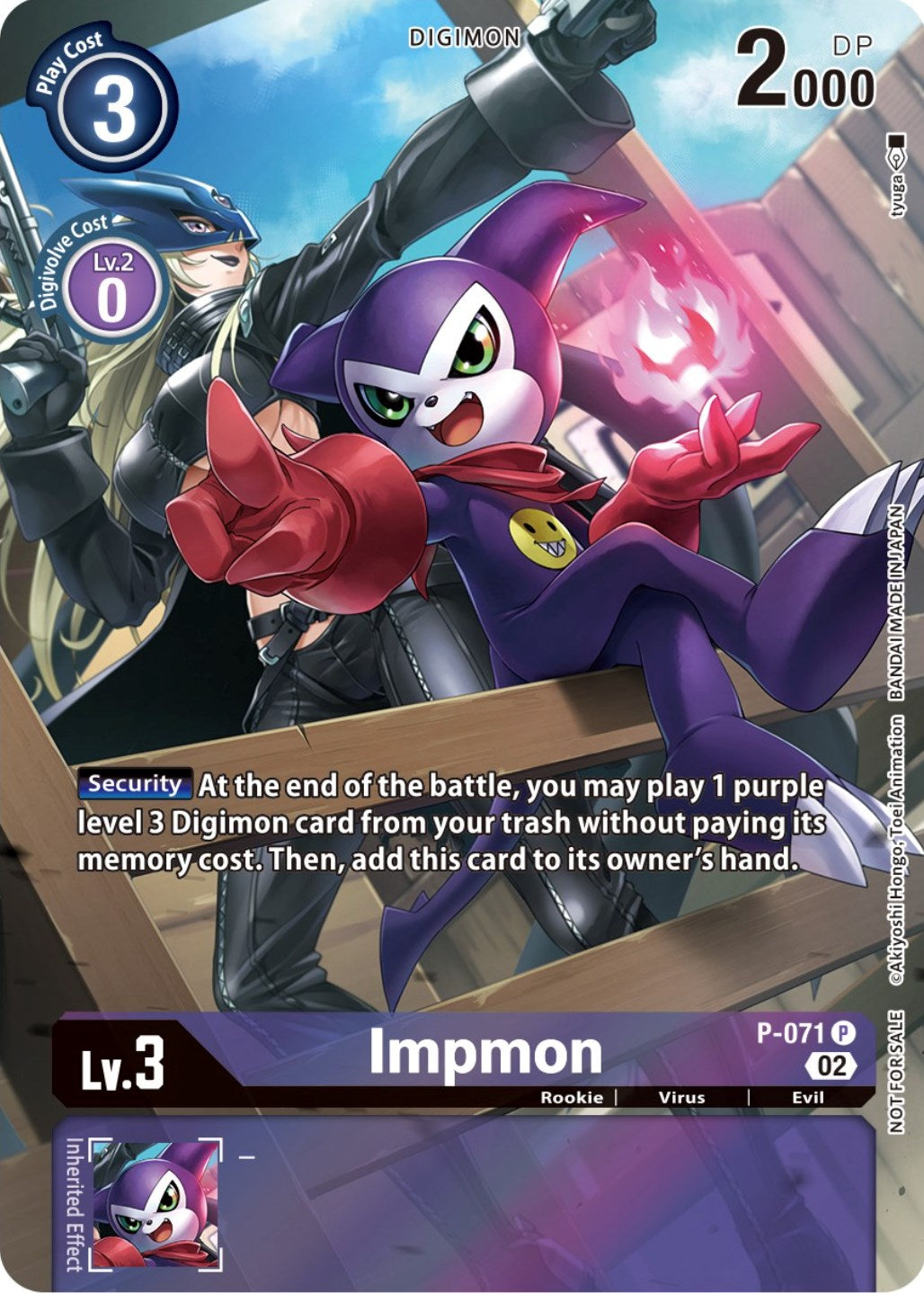 Impmon [P-071] (Official Tournament Pack Vol. 10) [Promotional Cards] | Clutch Gaming