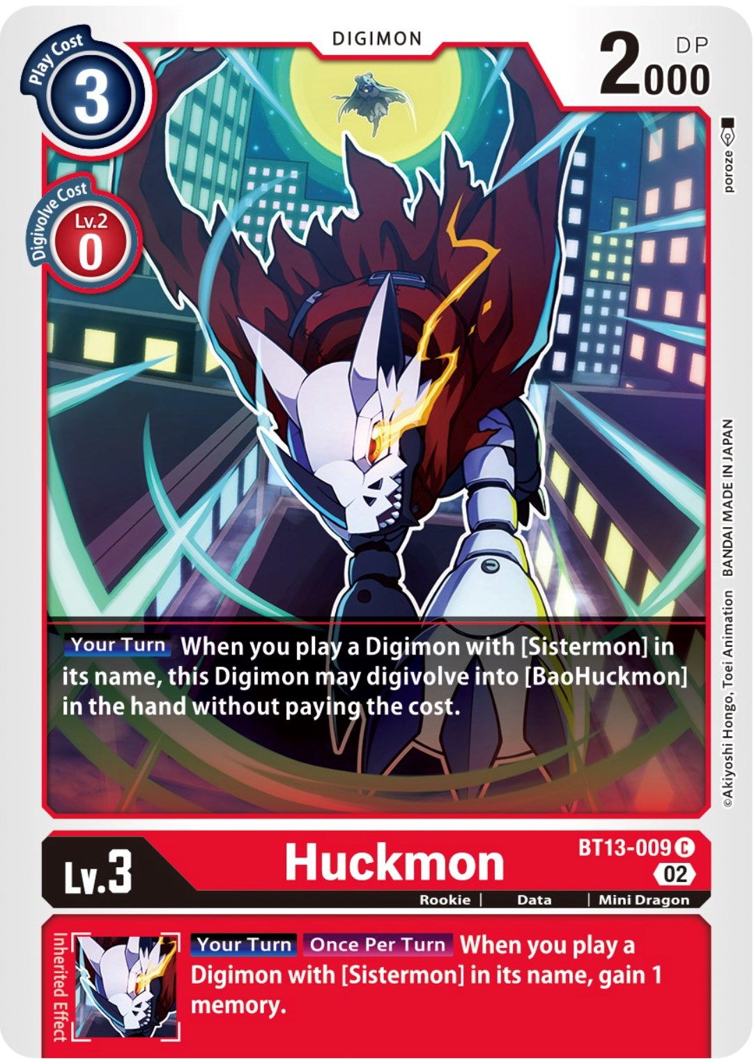 Huckmon [BT13-009] [Versus Royal Knights Booster] | Clutch Gaming