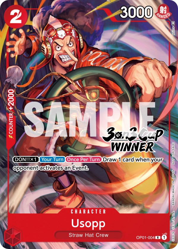 Usopp (3-on-3 Cup) [Winner] [One Piece Promotion Cards] | Clutch Gaming