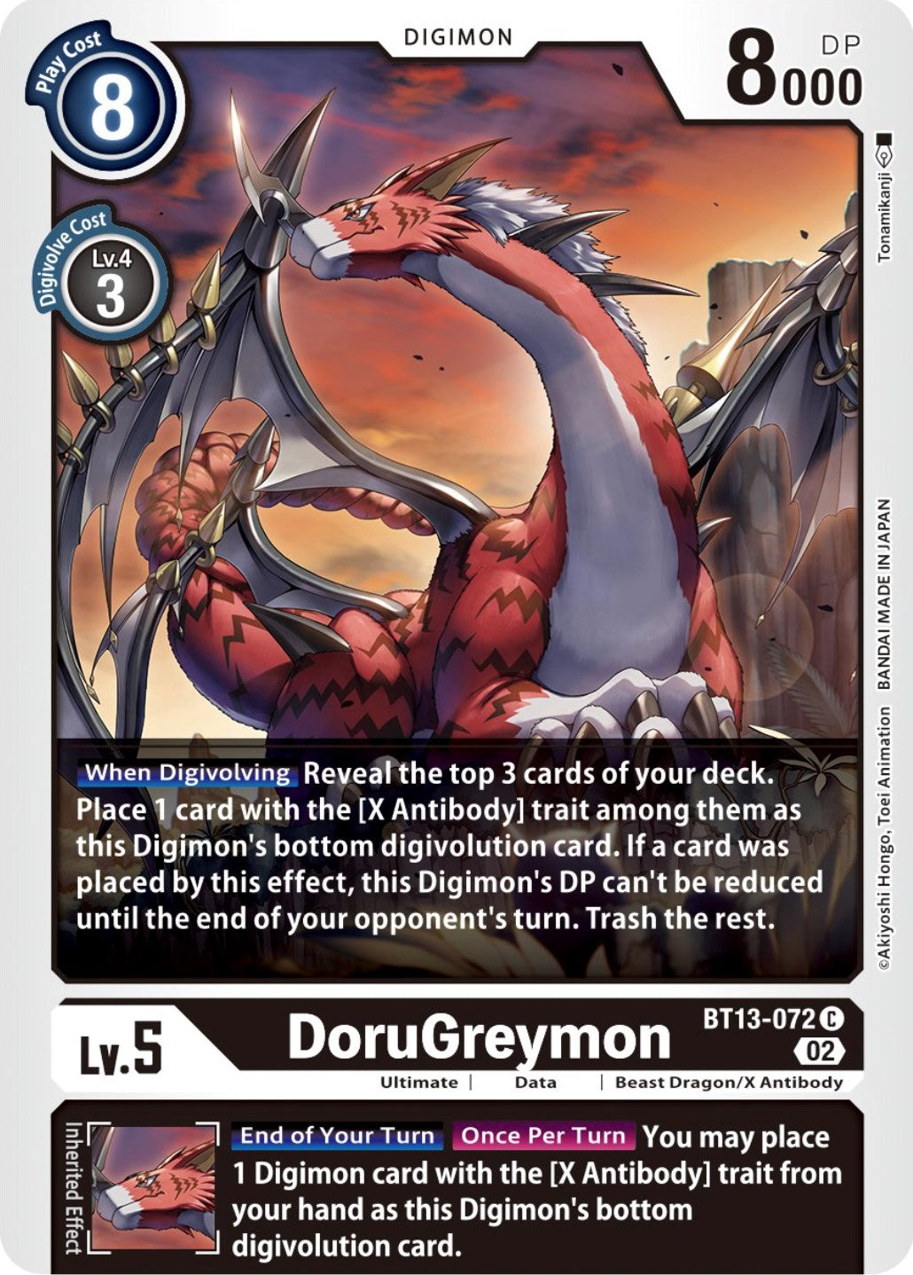 DoruGreymon [BT13-072] [Versus Royal Knights Booster] | Clutch Gaming