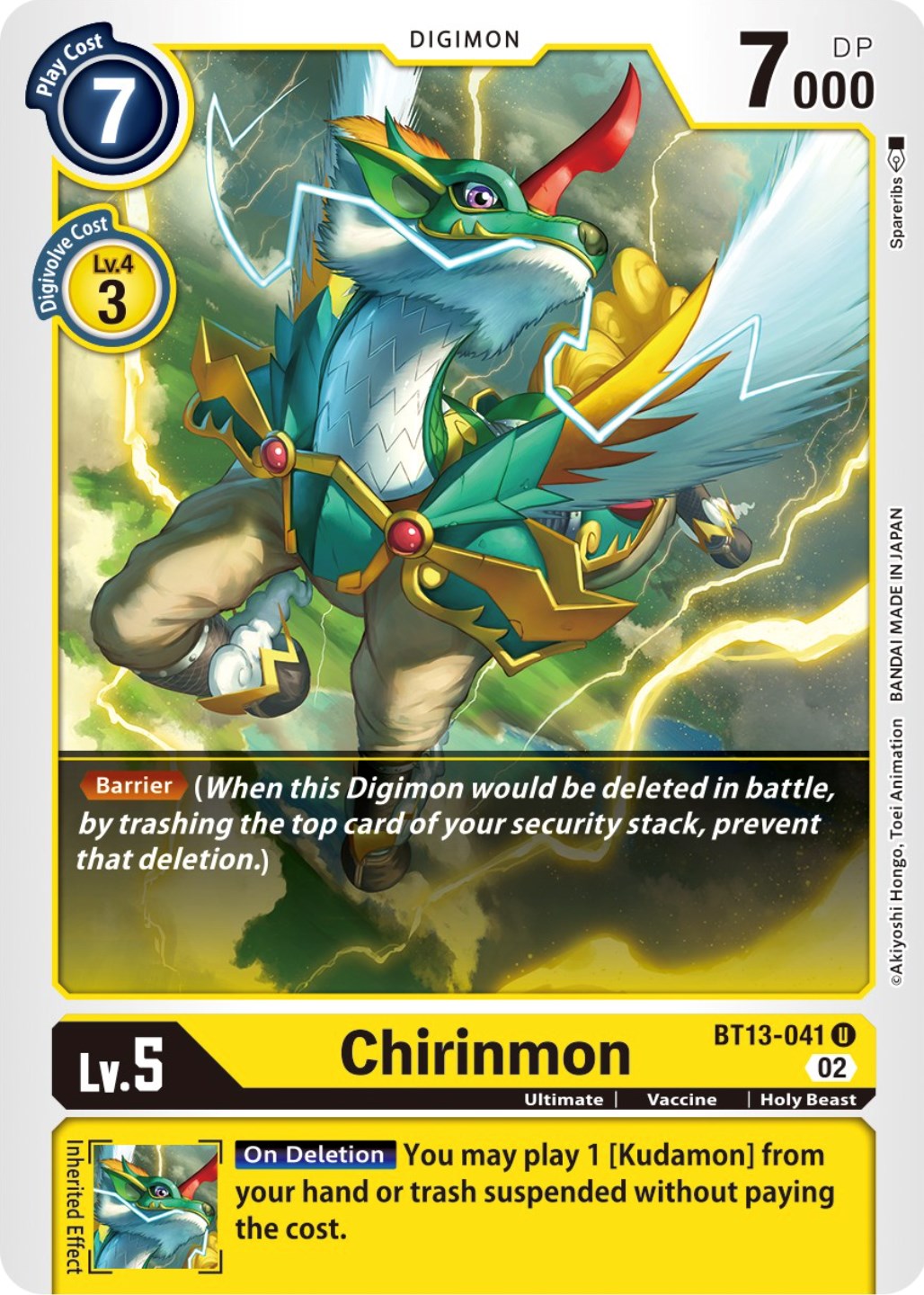 Chirinmon [BT13-041] [Versus Royal Knights Booster] | Clutch Gaming