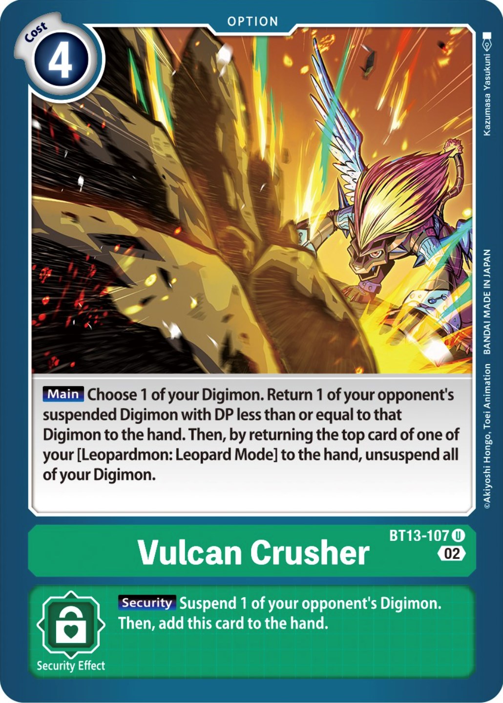 Vulcan Crusher [BT13-107] [Versus Royal Knights Booster] | Clutch Gaming