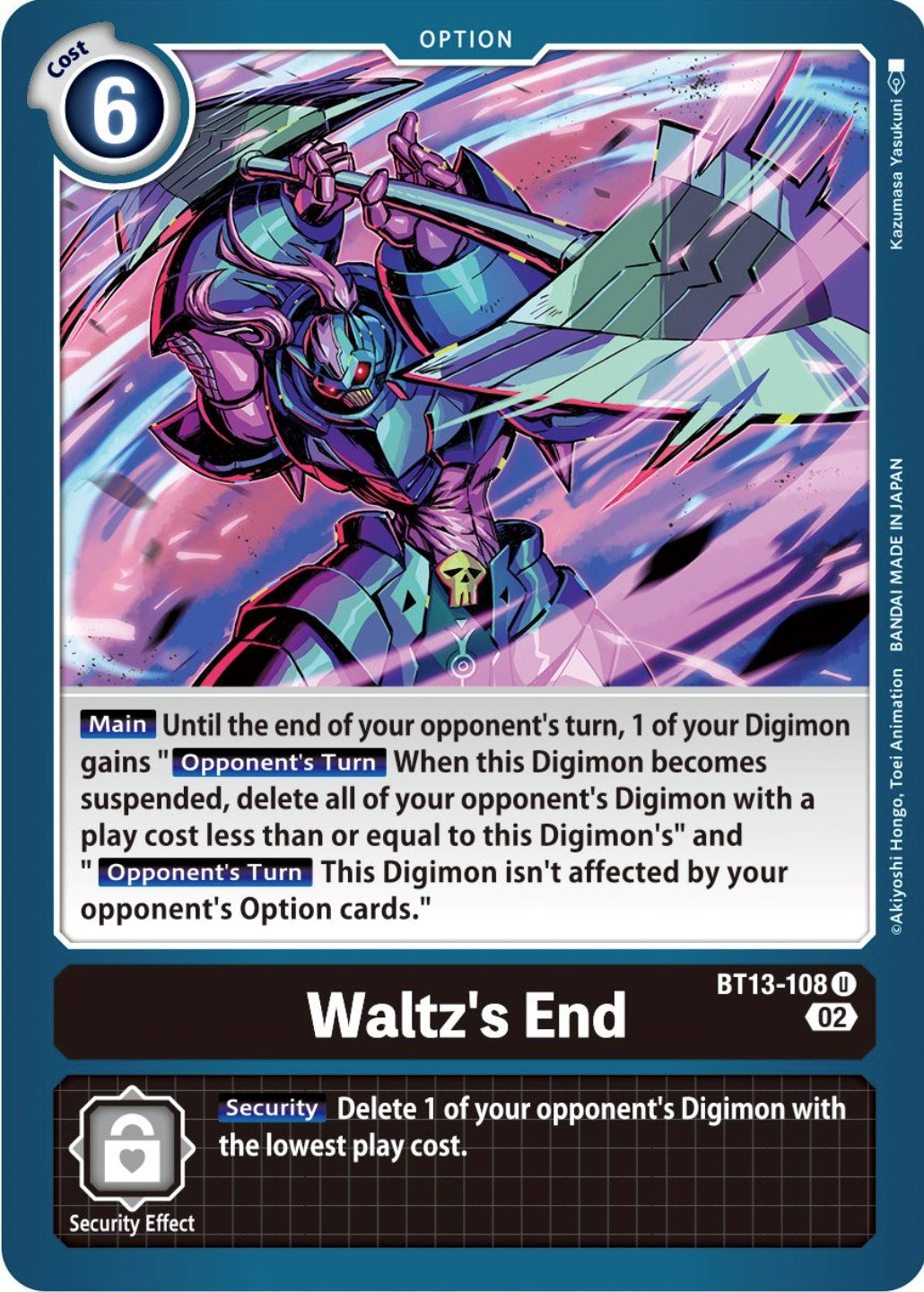 Waltz's End [BT13-108] [Versus Royal Knights Booster] | Clutch Gaming