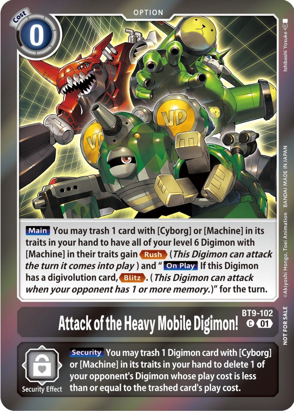 Attack of the Heavy Mobile Digimon! [BT9-102] (Event Pack 5) [X Record Promos] | Clutch Gaming