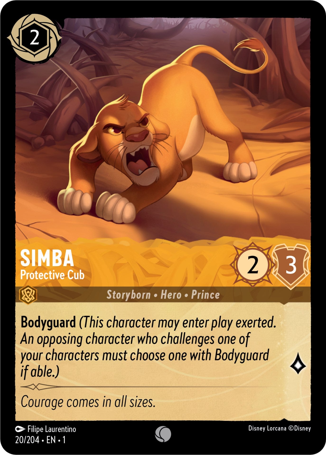 Simba - Protective Cub (20/204) [The First Chapter] | Clutch Gaming