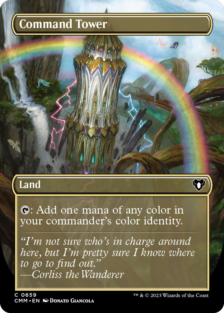 Command Tower (Borderless Alternate Art) [Commander Masters] | Clutch Gaming