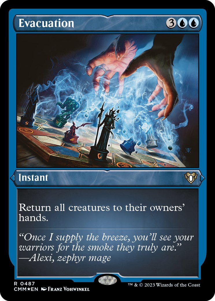 Evacuation (Foil Etched) [Commander Masters] | Clutch Gaming