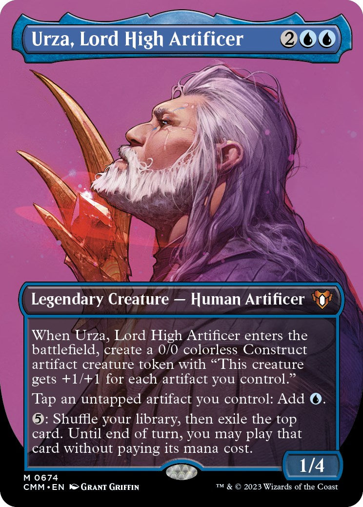 Urza, Lord High Artificer (Borderless Profile) [Commander Masters] | Clutch Gaming