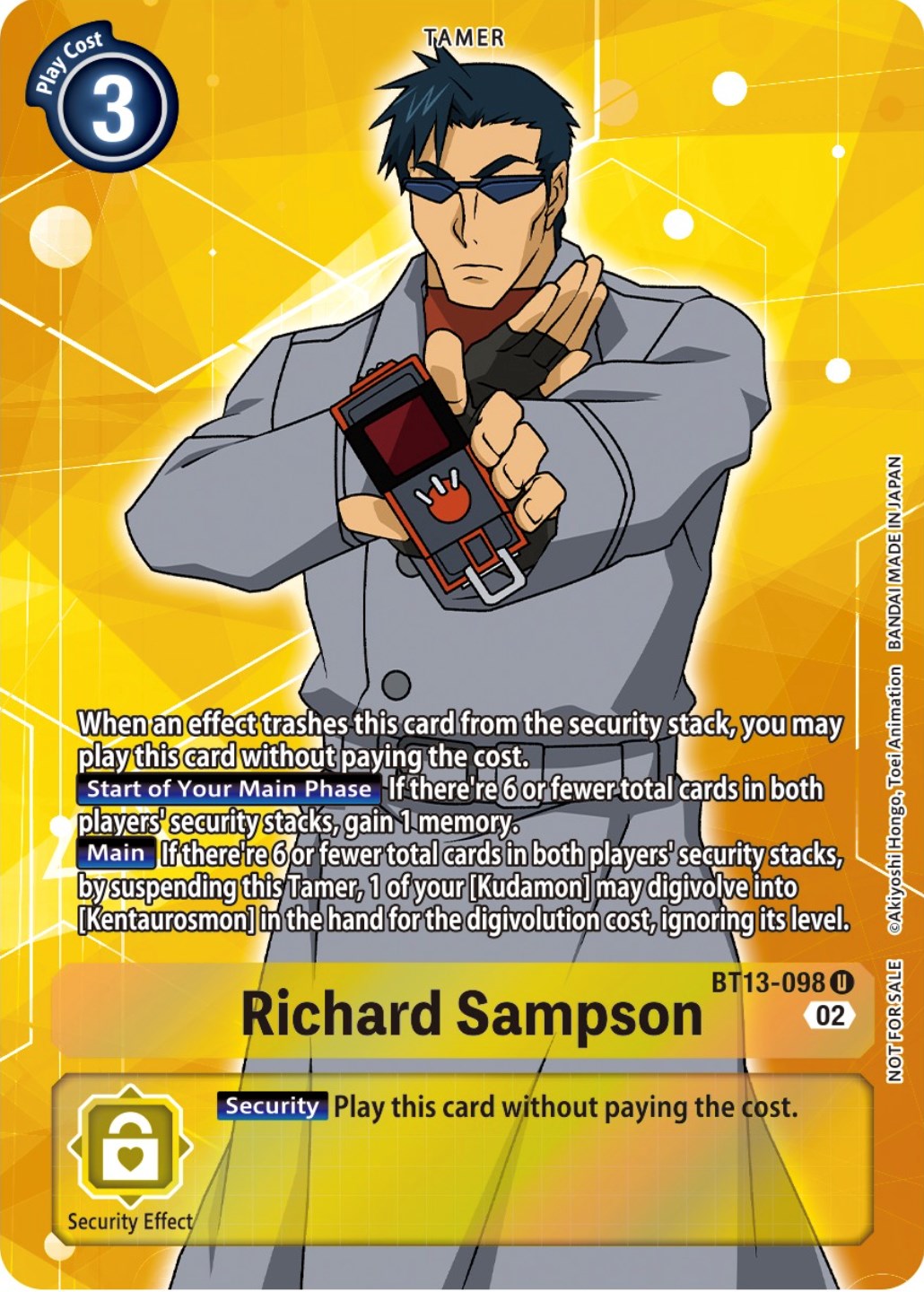 Richard Sampson [BT13-098] (Box Topper) [Versus Royal Knights Booster] | Clutch Gaming