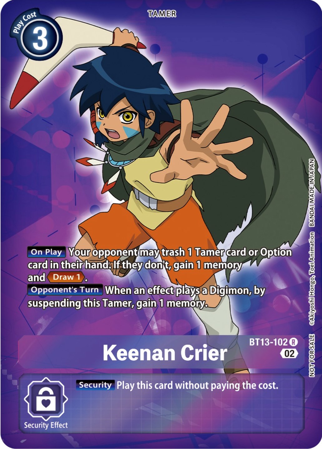 Keenan Crier [BT13-102] (Box Topper) [Versus Royal Knights Booster] | Clutch Gaming