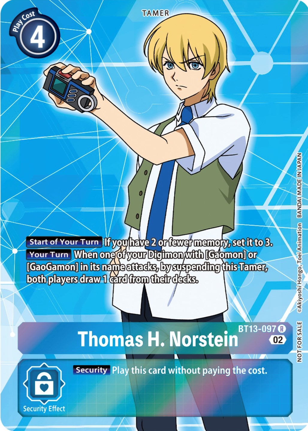 Thomas H. Norstein [BT13-097] (Box Topper) [Versus Royal Knights Booster] | Clutch Gaming