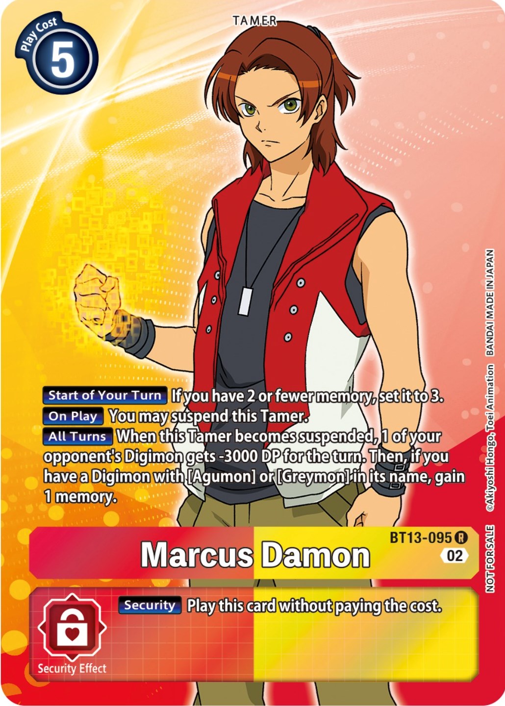 Marcus Damon [BT13-095] (Box Topper) [Versus Royal Knights Booster] | Clutch Gaming