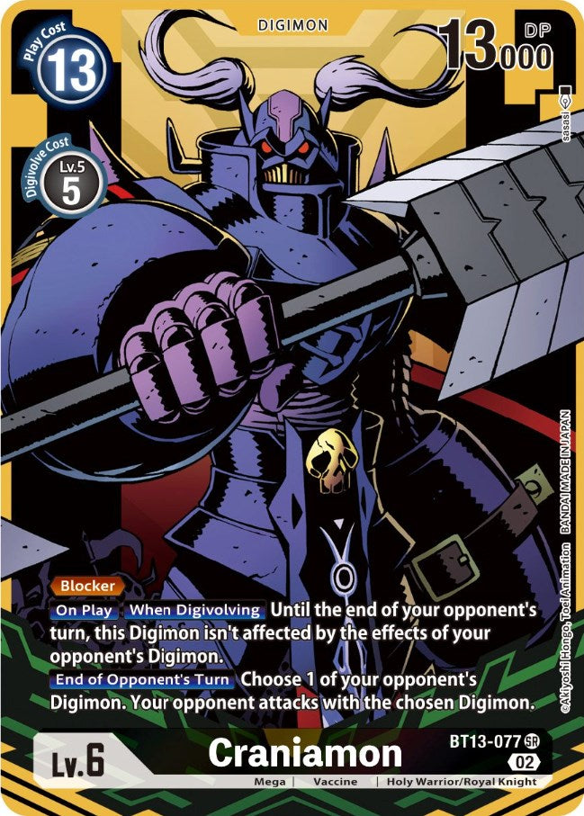 Craniamon [BT13-077] (Alternate Art) [Versus Royal Knights Booster] | Clutch Gaming