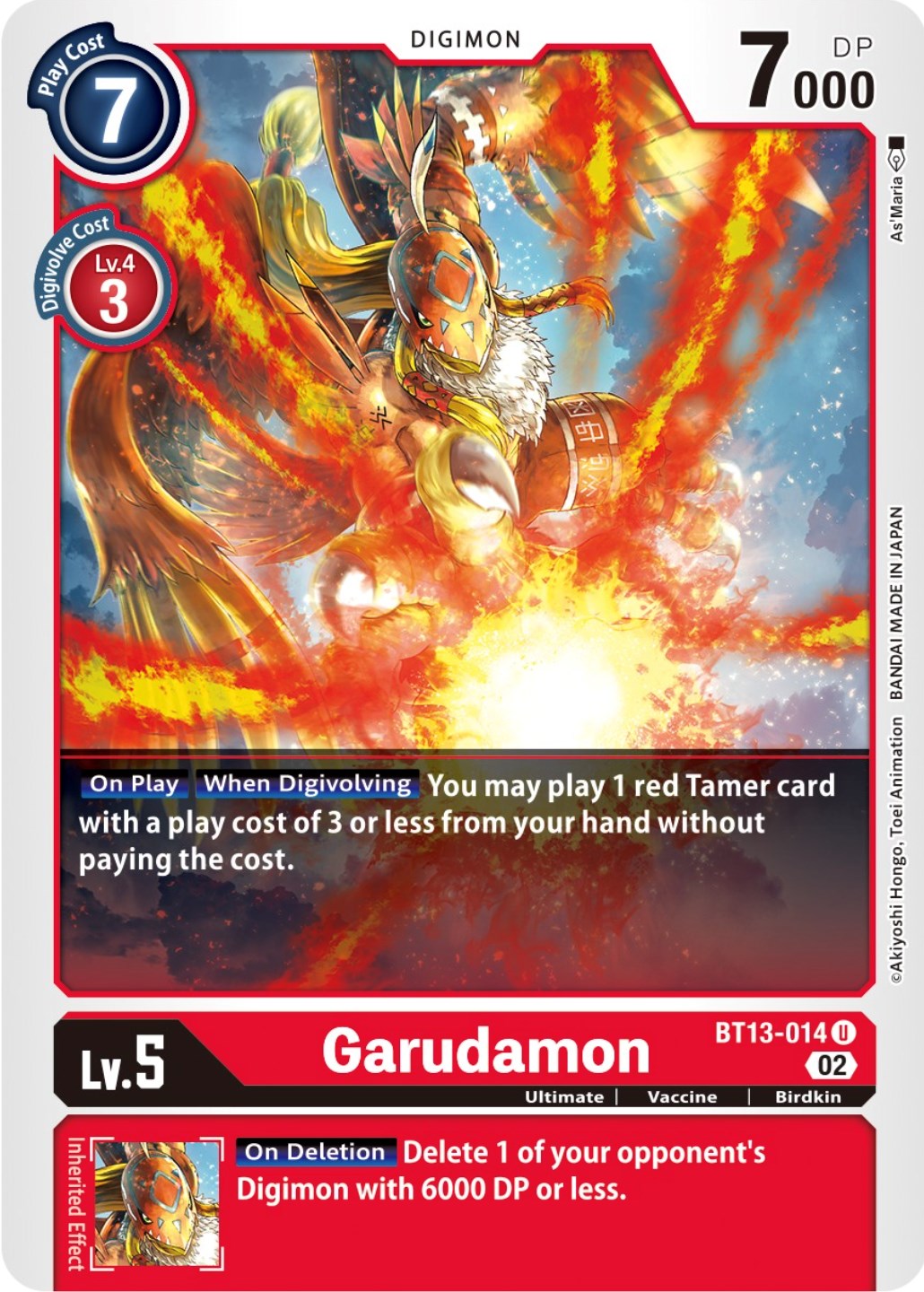 Garudamon [BT13-014] [Versus Royal Knights Booster] | Clutch Gaming