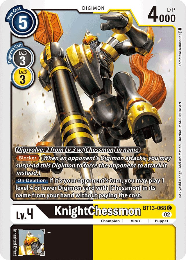 KnightChessmon [BT13-068] [Versus Royal Knights Booster] | Clutch Gaming