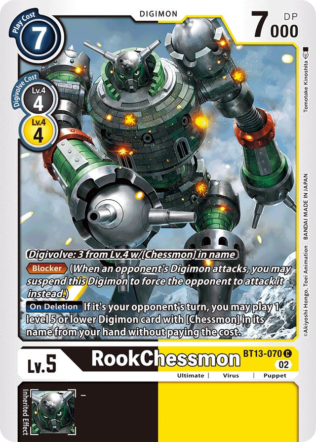 RookChessmon [BT13-070] [Versus Royal Knights Booster] | Clutch Gaming