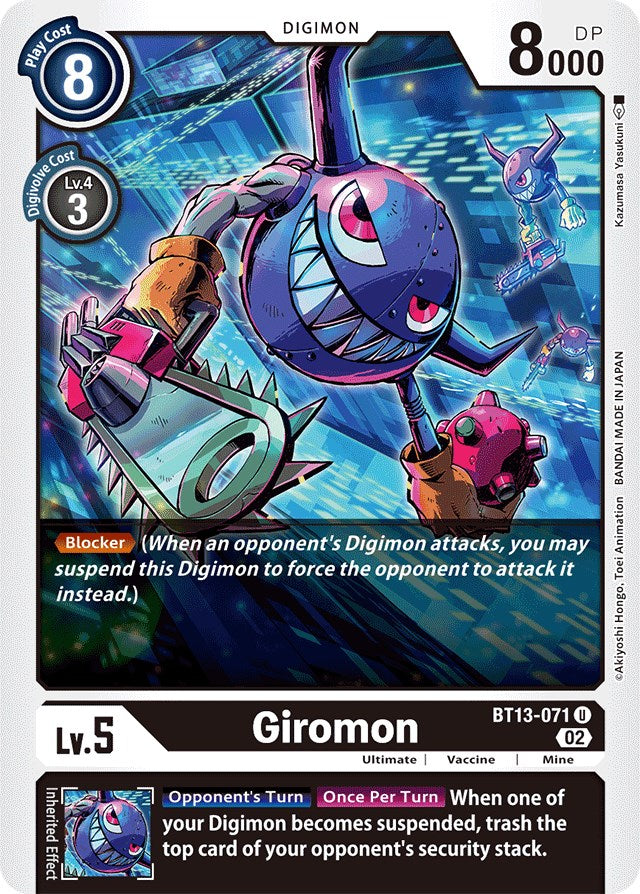 Giromon [BT13-071] [Versus Royal Knights Booster] | Clutch Gaming