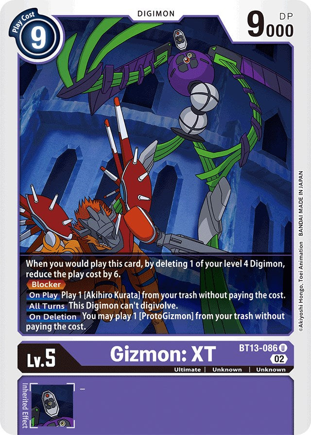 Gizmon: XT [BT13-086] [Versus Royal Knights Booster] | Clutch Gaming