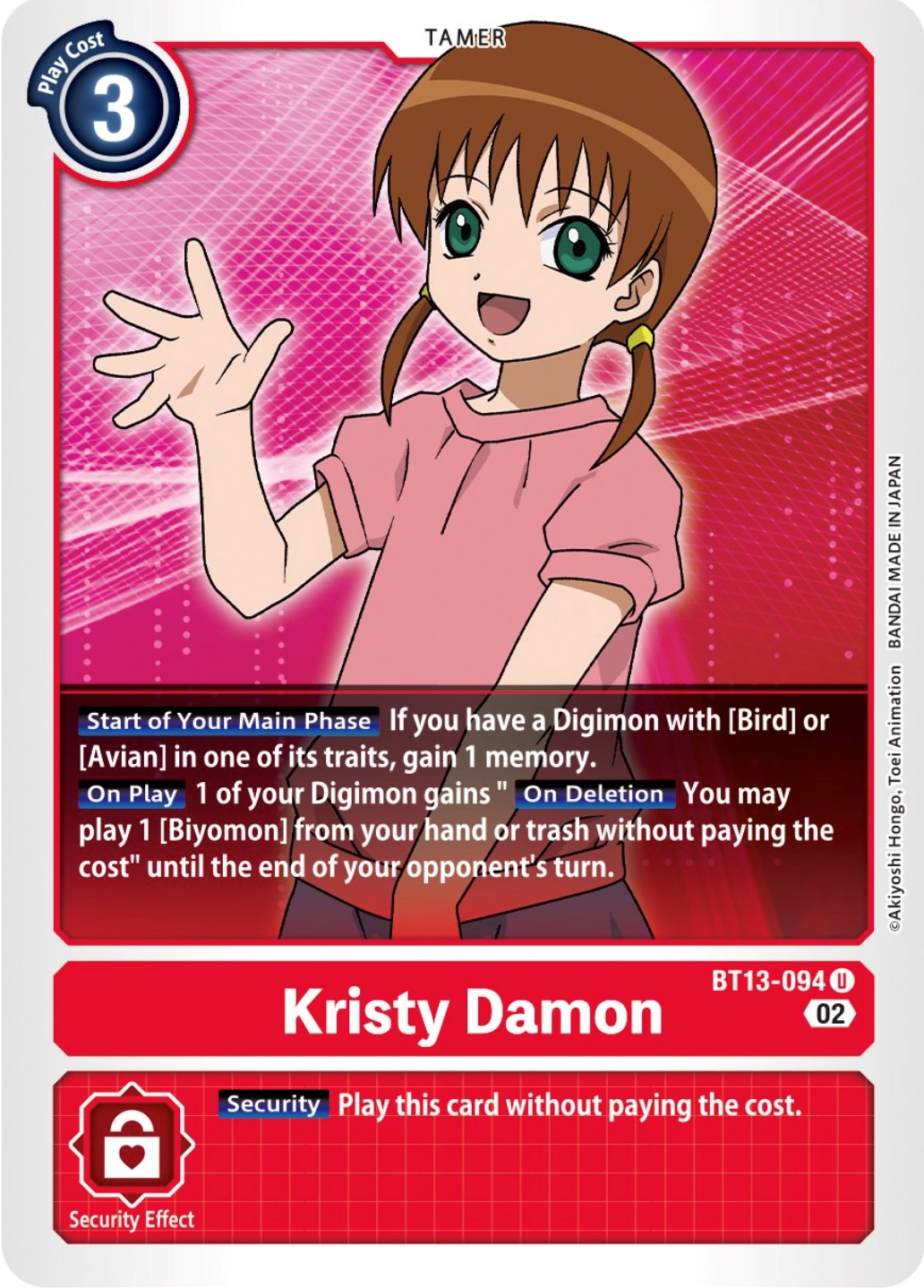 Kristy Damon [BT13-094] [Versus Royal Knights Booster] | Clutch Gaming