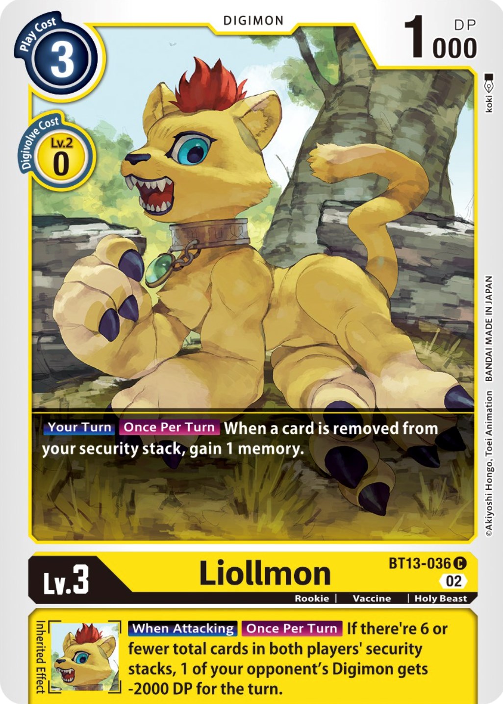 Liollmon [BT13-036] [Versus Royal Knights Booster] | Clutch Gaming