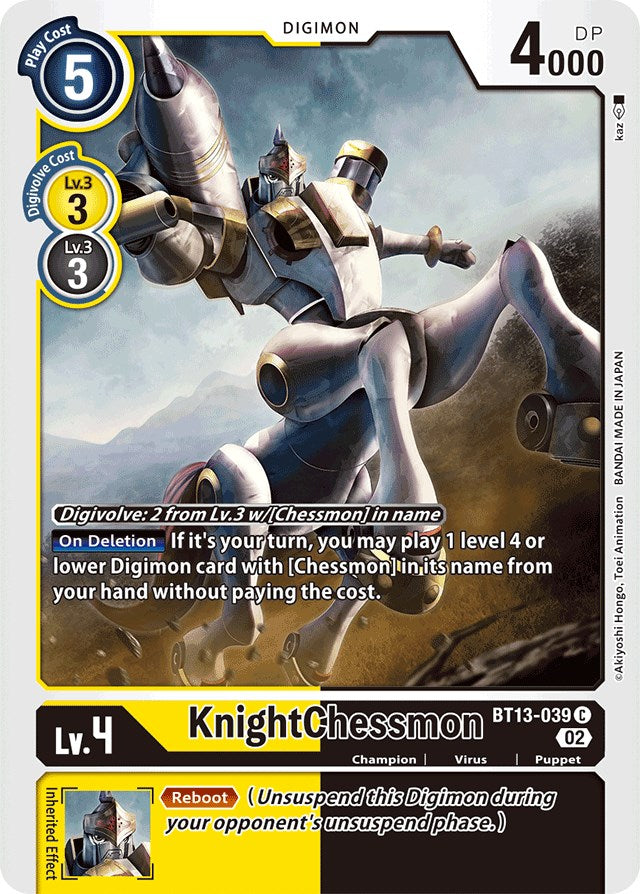 KnightChessmon [BT13-039] [Versus Royal Knights Booster] | Clutch Gaming