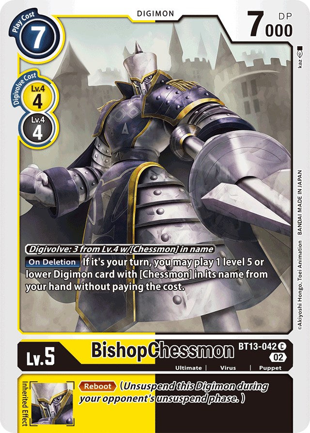 BishopChessmon [BT13-042] [Versus Royal Knights Booster] | Clutch Gaming