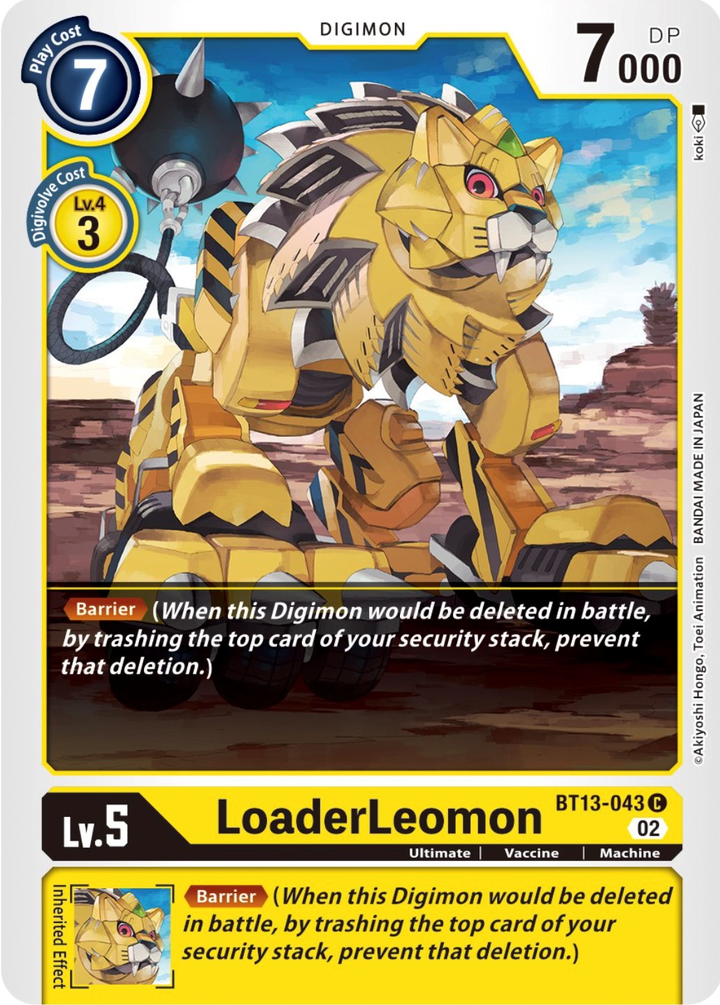 LoaderLeomon [BT13-043] [Versus Royal Knights Booster] | Clutch Gaming