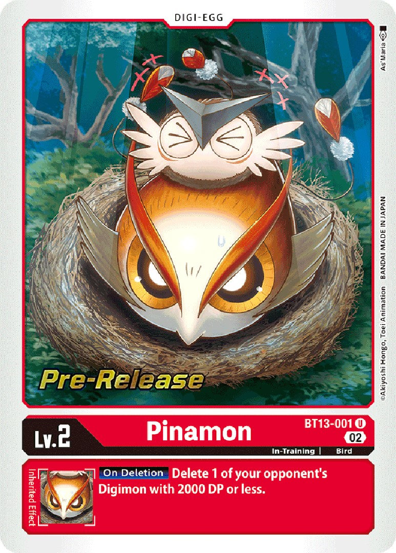 Pinamon [BT13-001] [Versus Royal Knights Booster Pre-Release Cards] | Clutch Gaming