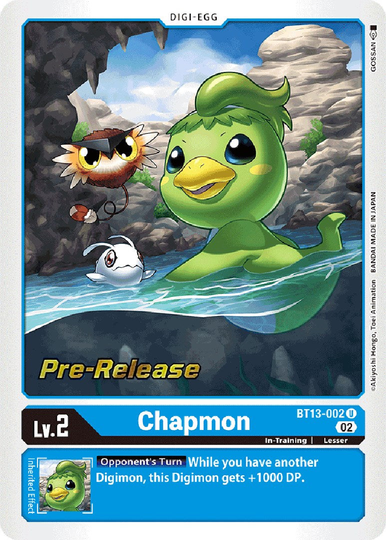 Chapmon [BT13-002] [Versus Royal Knights Booster Pre-Release Cards] | Clutch Gaming