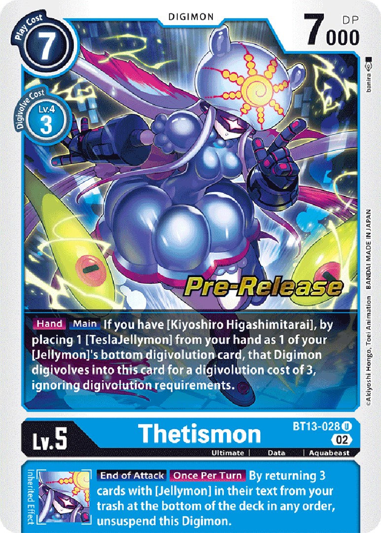 Thetismon [BT13-028] [Versus Royal Knights Booster Pre-Release Cards] | Clutch Gaming