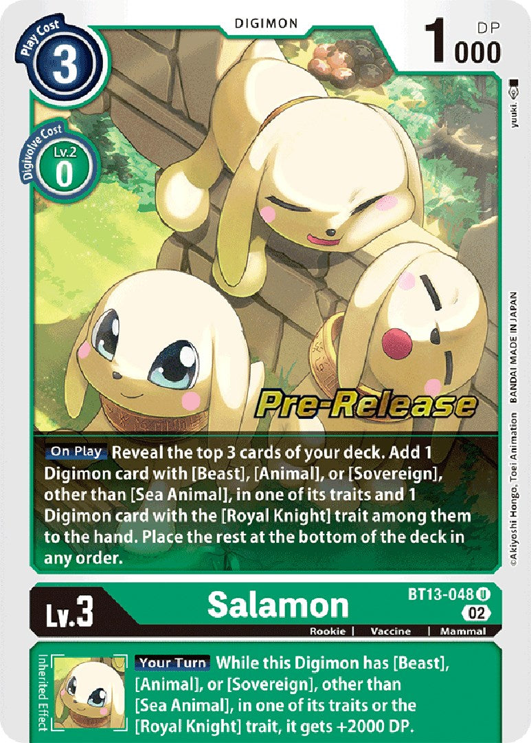 Salamon [BT13-048] [Versus Royal Knights Booster Pre-Release Cards] | Clutch Gaming