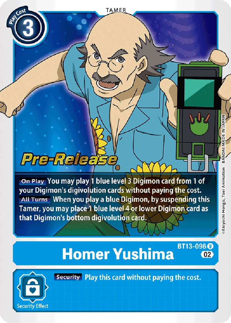 Homer Yushima [BT13-096] [Versus Royal Knights Booster Pre-Release Cards] | Clutch Gaming