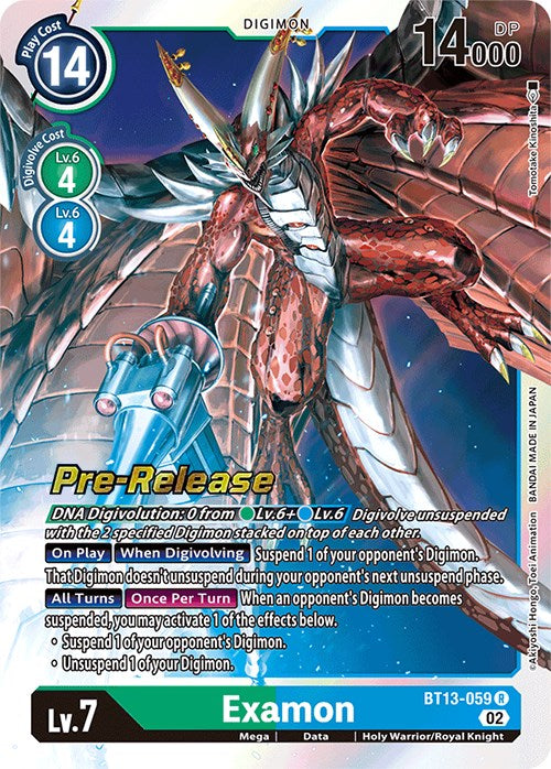 Examon [BT13-059] [Versus Royal Knights Booster Pre-Release Cards] | Clutch Gaming