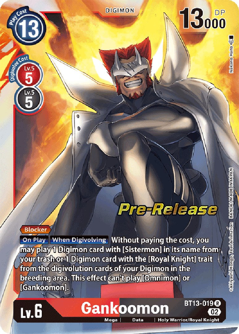 Gankoomon [BT13-019] [Versus Royal Knights Booster Pre-Release Cards] | Clutch Gaming