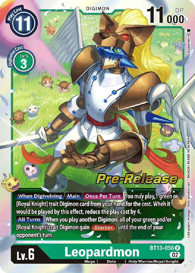 Leopardmon [BT13-056] [Versus Royal Knights Booster Pre-Release Cards] | Clutch Gaming