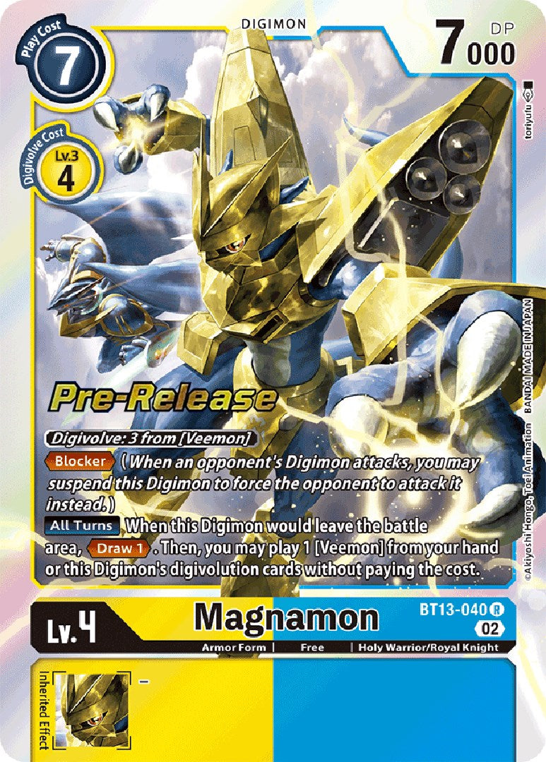 Magnamon [BT13-040] [Versus Royal Knights Booster Pre-Release Cards] | Clutch Gaming