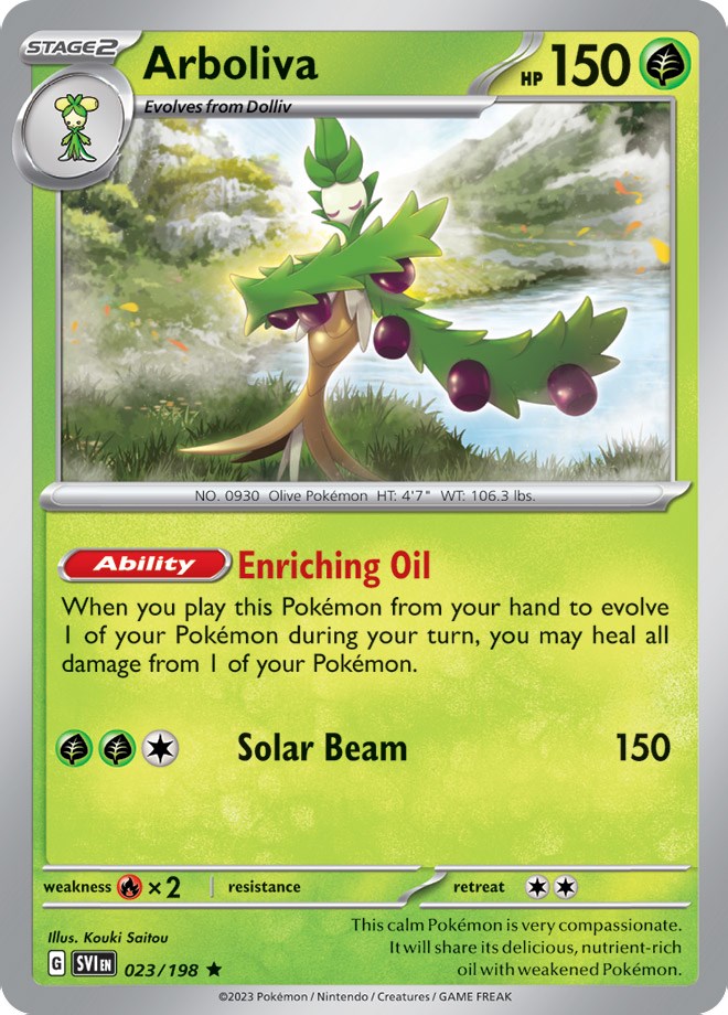 Arboliva (023/198) (Line Holo) [Scarlet & Violet: Base Set] | Clutch Gaming