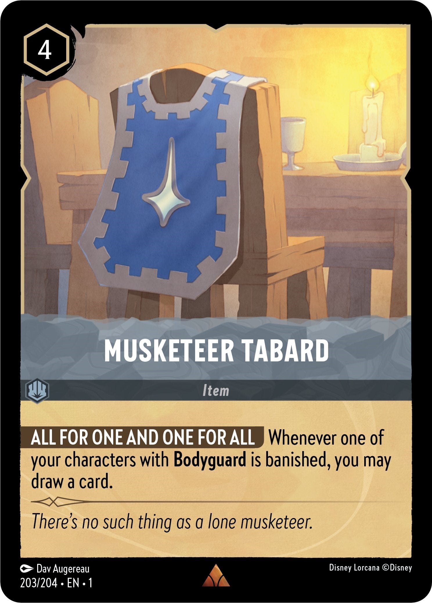 Musketeer Tabard (203/204) [The First Chapter] | Clutch Gaming